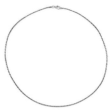 Load image into Gallery viewer, Italian Sterling Silver DC Round Omega Choker Necklace