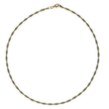 Load image into Gallery viewer, Italian Sterling Silver 2 Strands Round Omega D/C Choker Necklace
