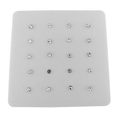 Sterling Silver 2mm Round Crystal Ball End Nose Stud