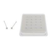 Sterling Silver Ball Nose Stud With Ball End