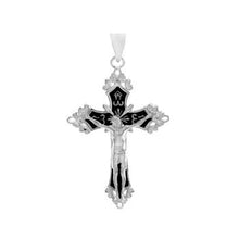 Load image into Gallery viewer, Sterling Silver High Polished Crucifix Pendant