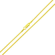 Load image into Gallery viewer, Sterling Silver 1mm Franco Gold Plated Chain