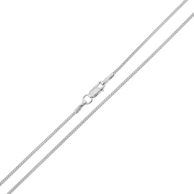 Sterling Silver 1mm Franco Chain, Length 16