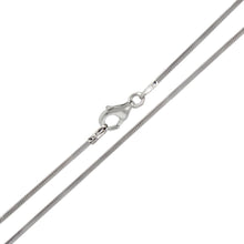 Load image into Gallery viewer, Sterling Silver Italian Snake 1mm 8 Side Diamond Cut Chain