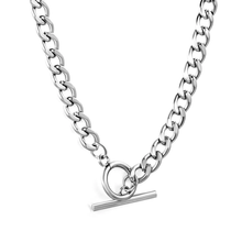 Load image into Gallery viewer, Tresoli Stainless Steel Color PVD Cuban Chain OT Buckle Necklace