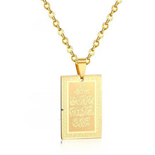 Load image into Gallery viewer, Tresoli Stainless Steel Gold Color PVD Christian Pendant Necklace