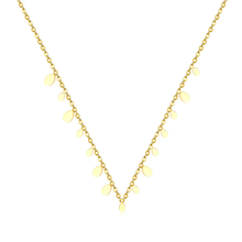 Load image into Gallery viewer, Tresoli Stainless Steel Gold Color PVD Water Drop Pendant Necklace
