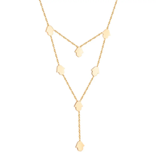 Load image into Gallery viewer, Tresoli Stainless Steel Gold Color PVD Hamsa Hand Necklace