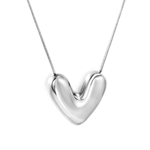 Load image into Gallery viewer, Tresoli Stainless Steel Color PVD Heart Pendant Necklace