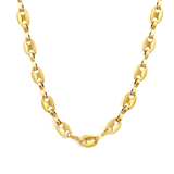 Tresoli Stainless Steel Gold Color PVD Pig Nose Necklace