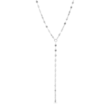 Load image into Gallery viewer, Stelluxe Stainless Steel Color PVD Lariat Lip Chain Necklace