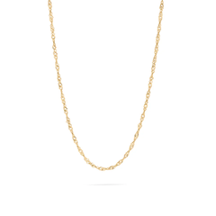 Stelluxe Stainless Steel Gold Color PVD Singapore Chain Necklace