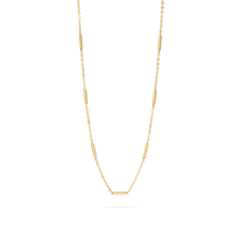 Load image into Gallery viewer, Tresoli Stainless Steel Gold Color PVD Satellite Bar Chain Necklace
