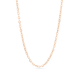 Tresoli Stainless Steel Gold Color PVD Coated Loop Or Cable Chain Necklace