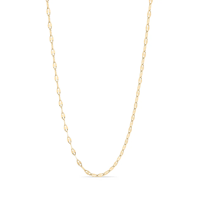 Tresoli Stainless Steel Gold Color PVD Lip Chain Necklace