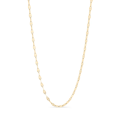 Tresoli Stainless Steel Gold Color PVD Lip Chain Necklace