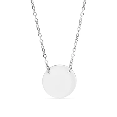 Tresoli Stainless Steel Color PVD Stainless Circle Necklace