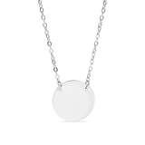 Tresoli Stainless Steel Color PVD Stainless Circle Necklace