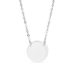 Tresoli Stainless Steel Color PVD Stainless Circle Necklace