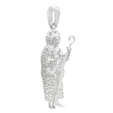 Load image into Gallery viewer, Sterling Silver Saint Jude Thaddeus W CZ Pendant