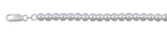 Sterling Silver Italian Solid Stylish Hollow Round Bead/Ball Chain 5mm Nickel Free Necklace with Lobster Claw Clasp Closure