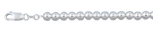 Load image into Gallery viewer, Sterling Silver Italian Solid Hollow Round Bead/Ball Chain 6mm Nickel Free Necklace with Lobster Claw Clasp Closure