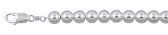 Sterling Silver Italian Solid Stylish Hollow Round Bead/Ball Chain 8mm Nickel Free Necklace with Lobster Claw Clasp Closure
