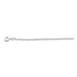 Italian Sterling Silver Loose Rope Chain 025 1.2mm with Spring Ring Clasp Closure