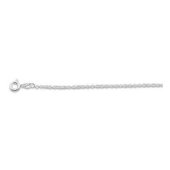 Italian Sterling Silver Loose Rope Chain 025 1.2mm with Spring Ring Clasp Closure