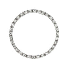 Load image into Gallery viewer, Sterling Silver Large Circle of Love Pendant with White CzAnd Pendant Diameter of 36MM