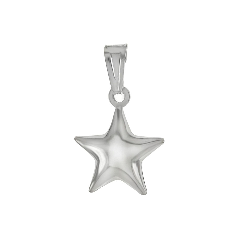 Sterling Silver Stylish Hollow Pendant with Pendant Dimensions of 15MMx25.4MM