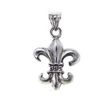 Load image into Gallery viewer, Sterling Silver Modish High Polished Fleur De Liz Pendant with Pendant Dimensions of 20MMx31.8MM