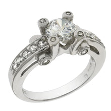 Load image into Gallery viewer, Sterling Silver CZ Cubic Zirconia Ring