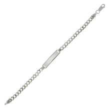 Load image into Gallery viewer, Sterling Silver Flat Curb 120-5MM ID Bracelet