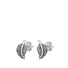 Load image into Gallery viewer, Sterling Silver Leaves Stud Earrings