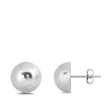 Load image into Gallery viewer, Sterling Silver Half Ball Stud