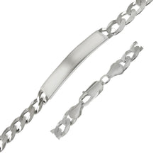 Load image into Gallery viewer, Sterling Silver Flat Curb 200-8.5mm ID Bracelet