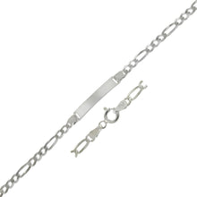 Load image into Gallery viewer, Sterling Silver Flat Figaro 080-3.5mm ID Bracelet, Width 5mm