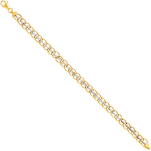 Load image into Gallery viewer, 14K Twotone Light Fancy Bracelet