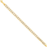 14K Twotone Light Fancy Bracelet
