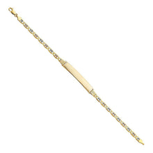 Load image into Gallery viewer, 14K Tri Color Gold Valentino DC ID Bracelet