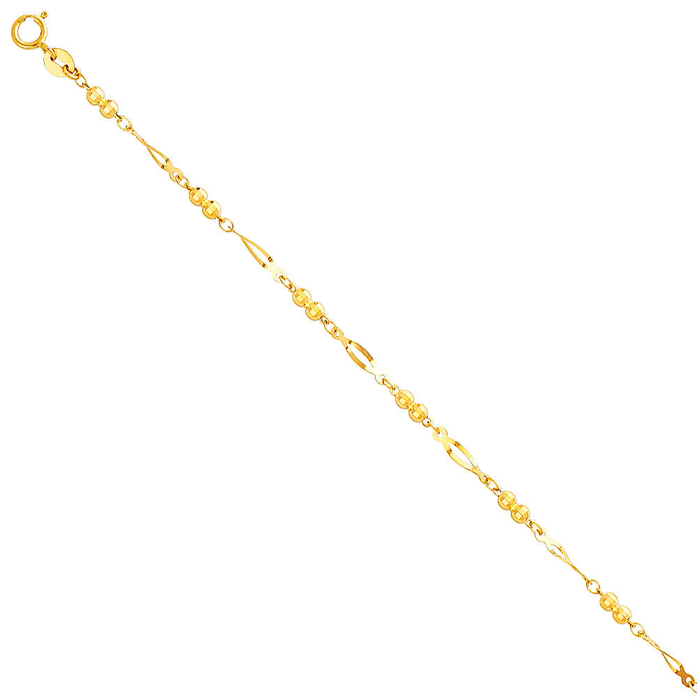 14K Yellow Light Bracelet