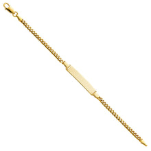 Load image into Gallery viewer, 14K Yellow Cuban PLAIN BABY ID Bracelet