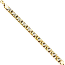 Load image into Gallery viewer, 14K Two Tone Stampato Bracelet