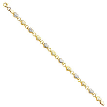 Load image into Gallery viewer, 14K Two Tone Stampato Bracelet