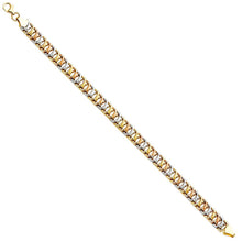 Load image into Gallery viewer, 14K Tricolor Stampato Bracelet