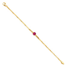 Load image into Gallery viewer, 14K Yellow CZ Bracelet