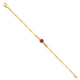 14K Yellow CZ Bracelet