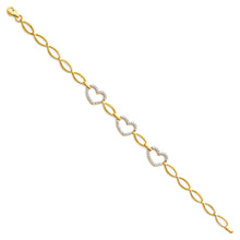 Load image into Gallery viewer, 14K Yellow CZ Bracelet