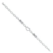 Load image into Gallery viewer, 14K White CZ Bracelet